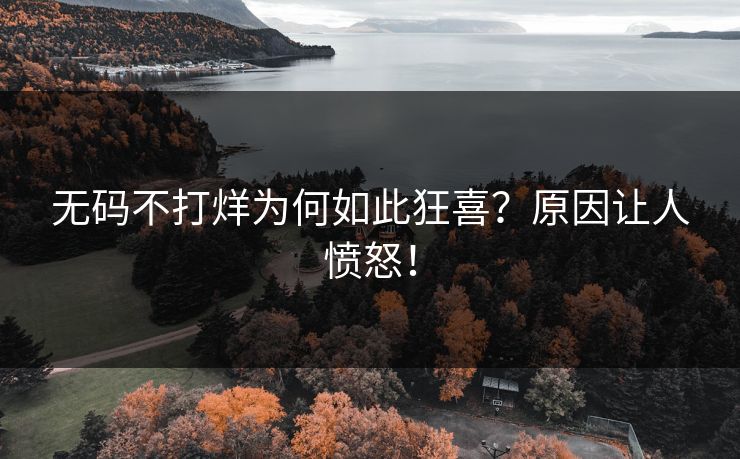 无码不打烊为何如此狂喜？原因让人愤怒！